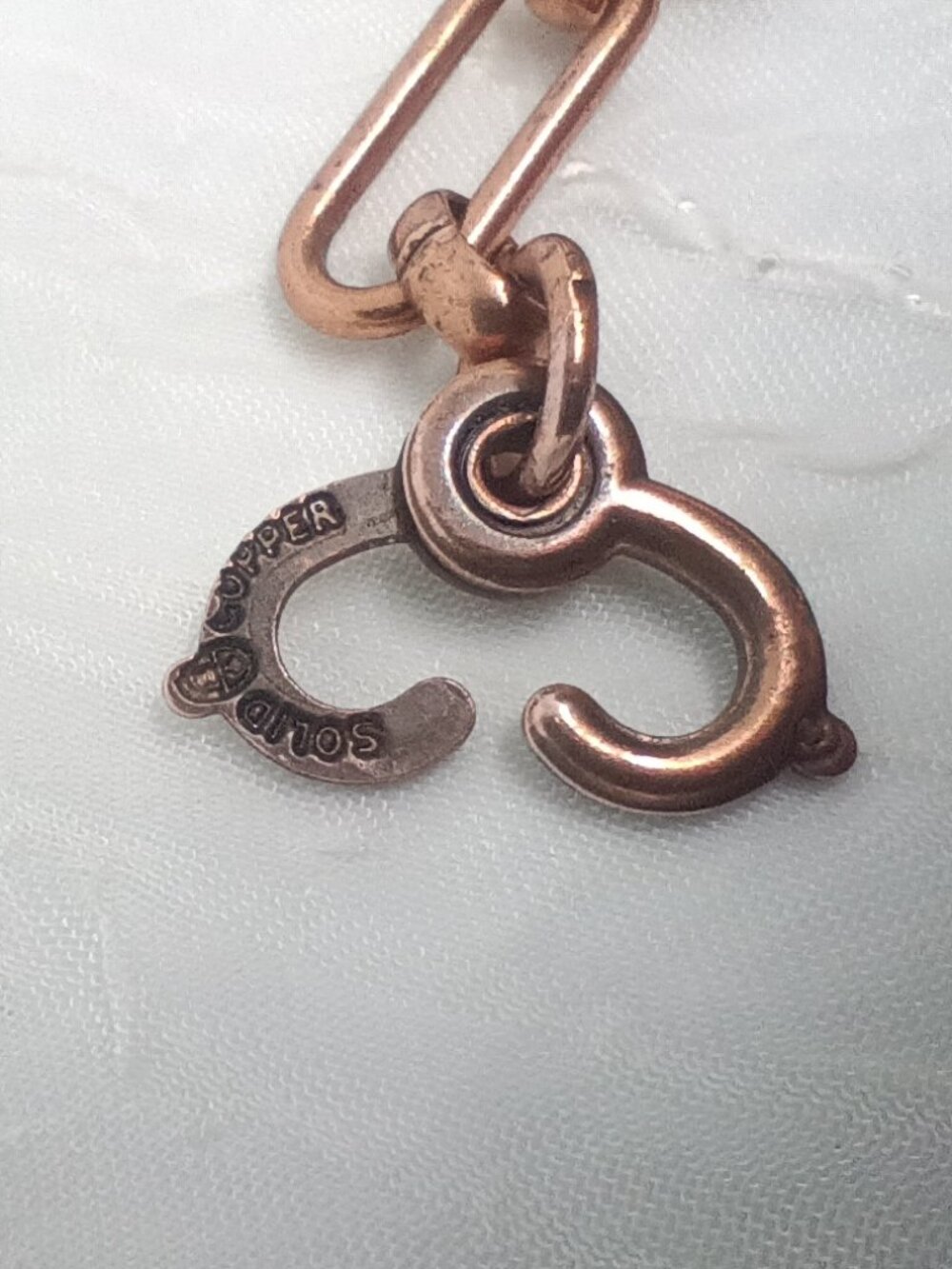 Native American Solid Copper & Turquoise First Nations Tribe Equine Charm Link B - Picture 3 of 6
